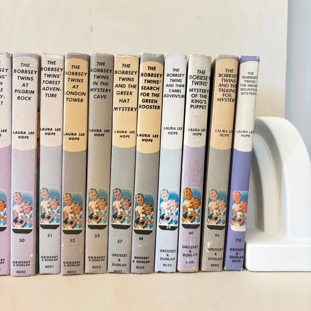 Bobbsey Twins Lot of 37 Book Set Vintage Hardcover Kids Mystery Series Nostalgic
